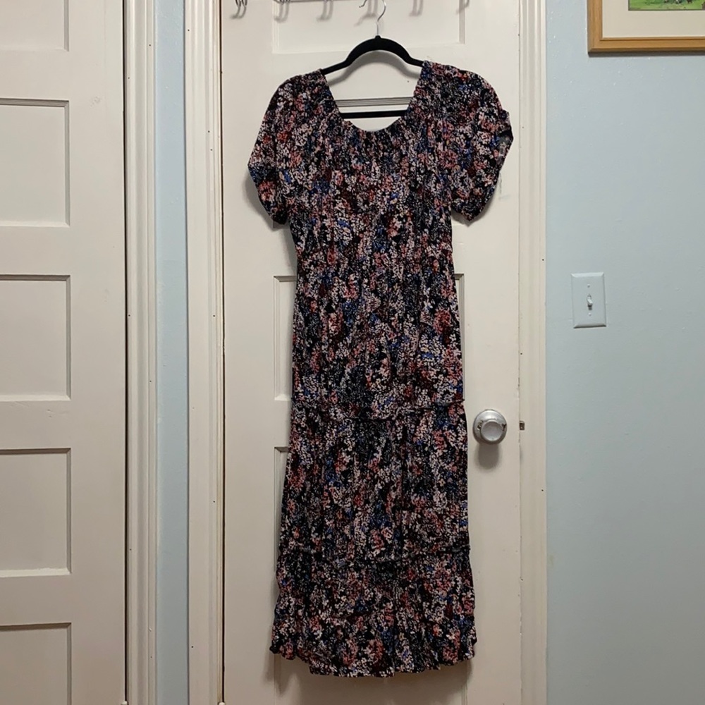 Maurices off the shoulder maxi floral dress